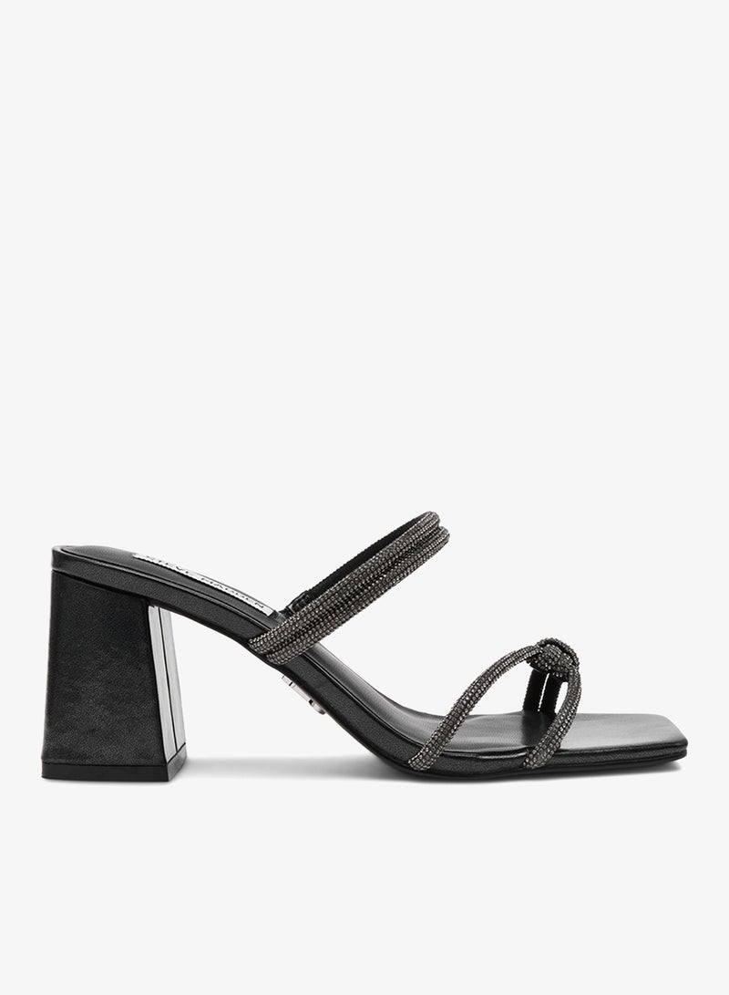 ستيف مادن صنادل سويد صناعي بتفاصيل حجر الراين - Image 1